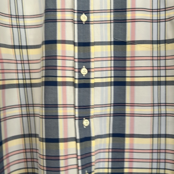 Norsport Brand 100% Cotton Long Sleeves Plaid Design Men’s Dress Shirt Medium - Picture 5 of 13